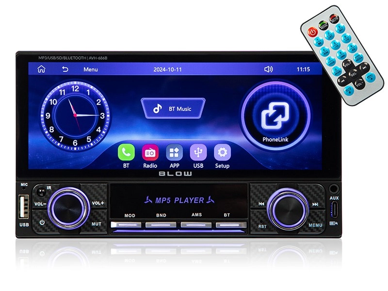 Autorádio BLOW s 6,86 palcovým dotykovým displejom a Bluetooth