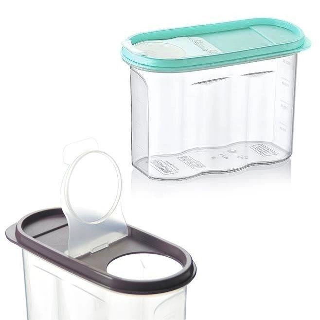 Dóza na sypké potraviny s dávkovačom a mierkou 1,2 l