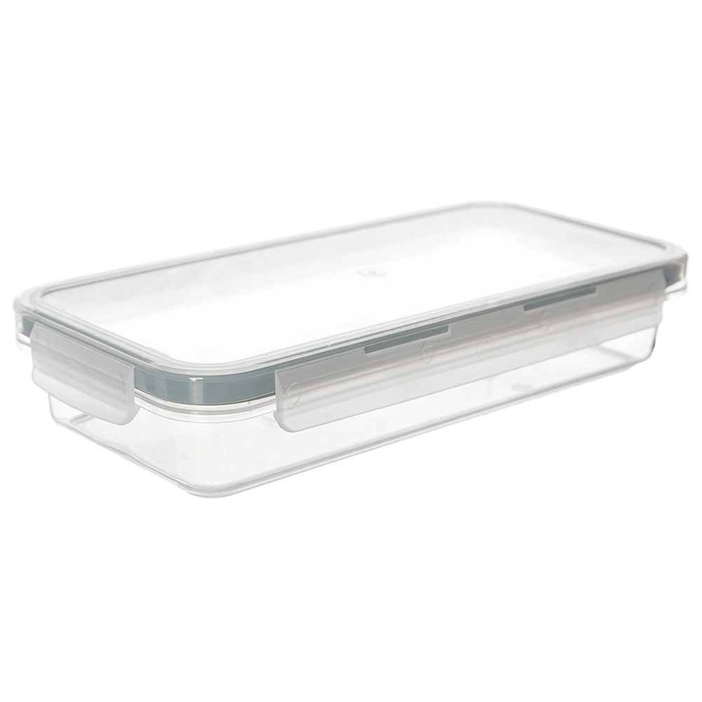 Nízky plastový box na potraviny s vekom a tesnením 400 ml