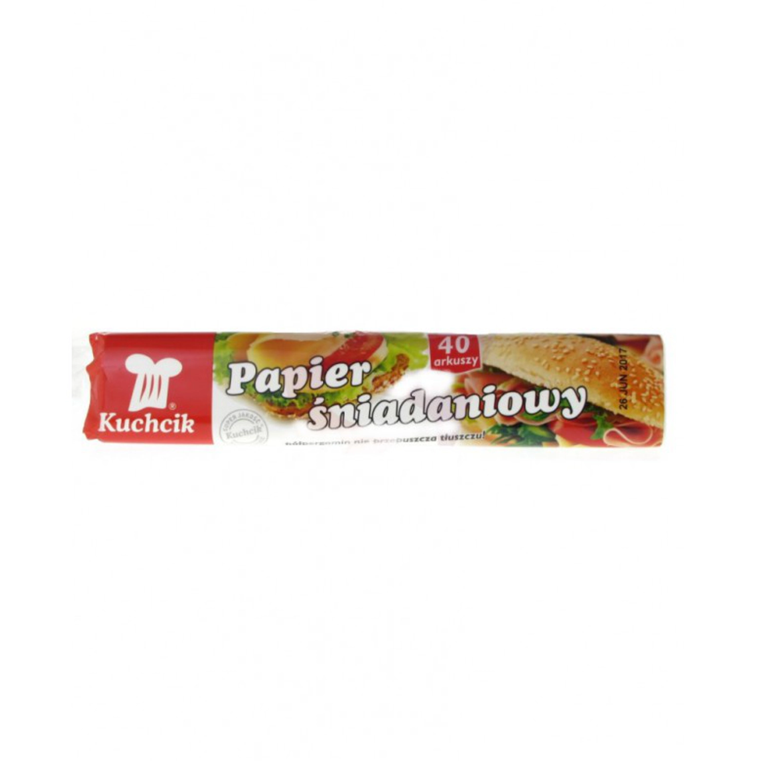 E-shop Raňajkový papier KUCHCIK zo semipergamenu, 40 hárkov 30 × 23 cm, biely