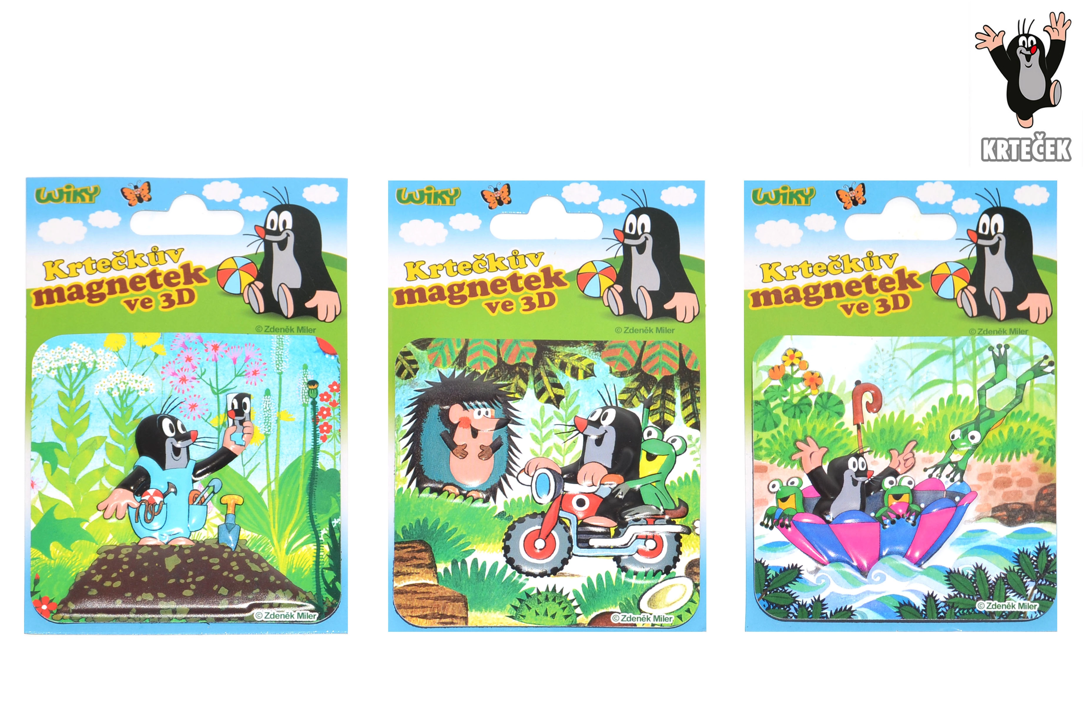 E-shop Wiky magnet 3D Krtko 7 5 cm 3 druhy