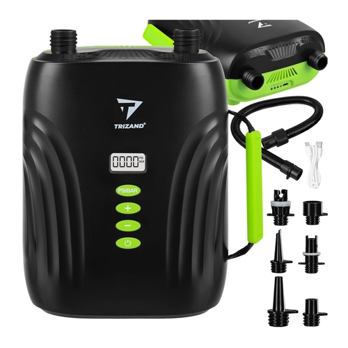 Akumulátorová elektrická pumpa Trizand pre SUP s LCD a USB‑C (20 PSI)