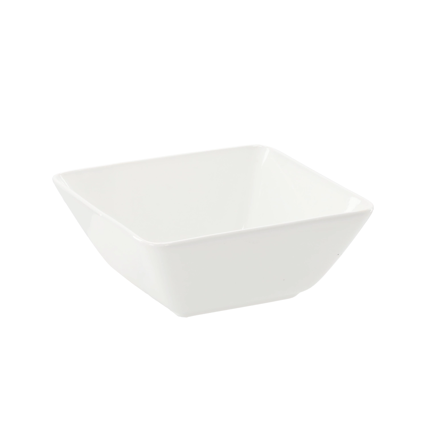 Porcelánová štvorcová miska 19 × 19 × 8 cm biela