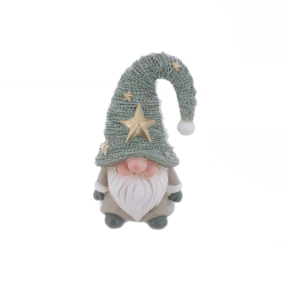 E-shop Dekoračný škriatok z polyresinu, zelený, 20 cm