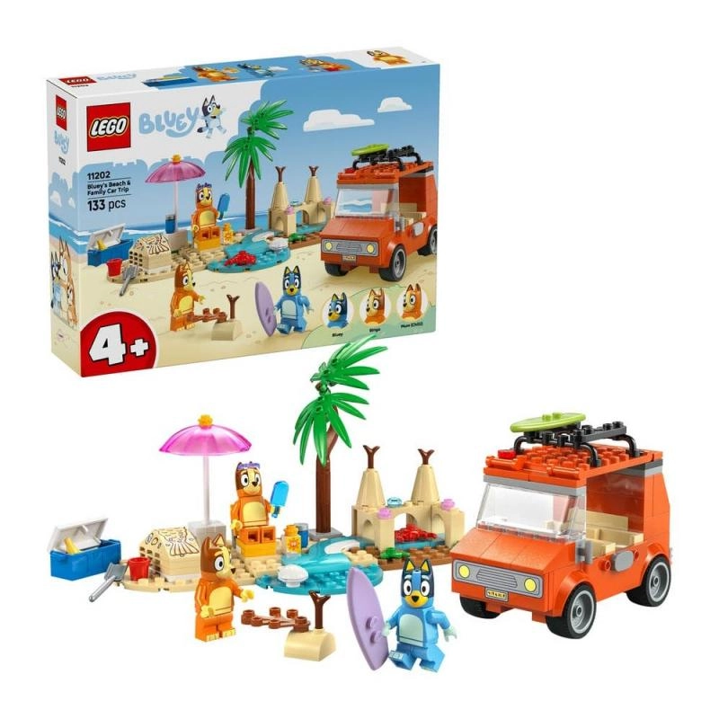 E-shop LEGO® Bluey 11202 Bluey a rodinný výlet autom na pláž