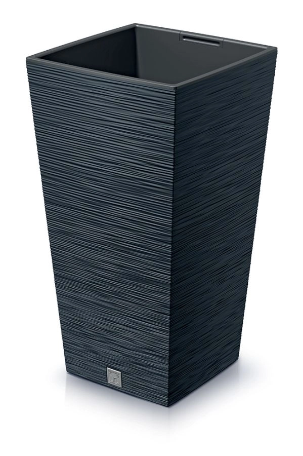 E-shop PROSPERPLAST Kvetináč FURU SQUARE 29,5cm antracit