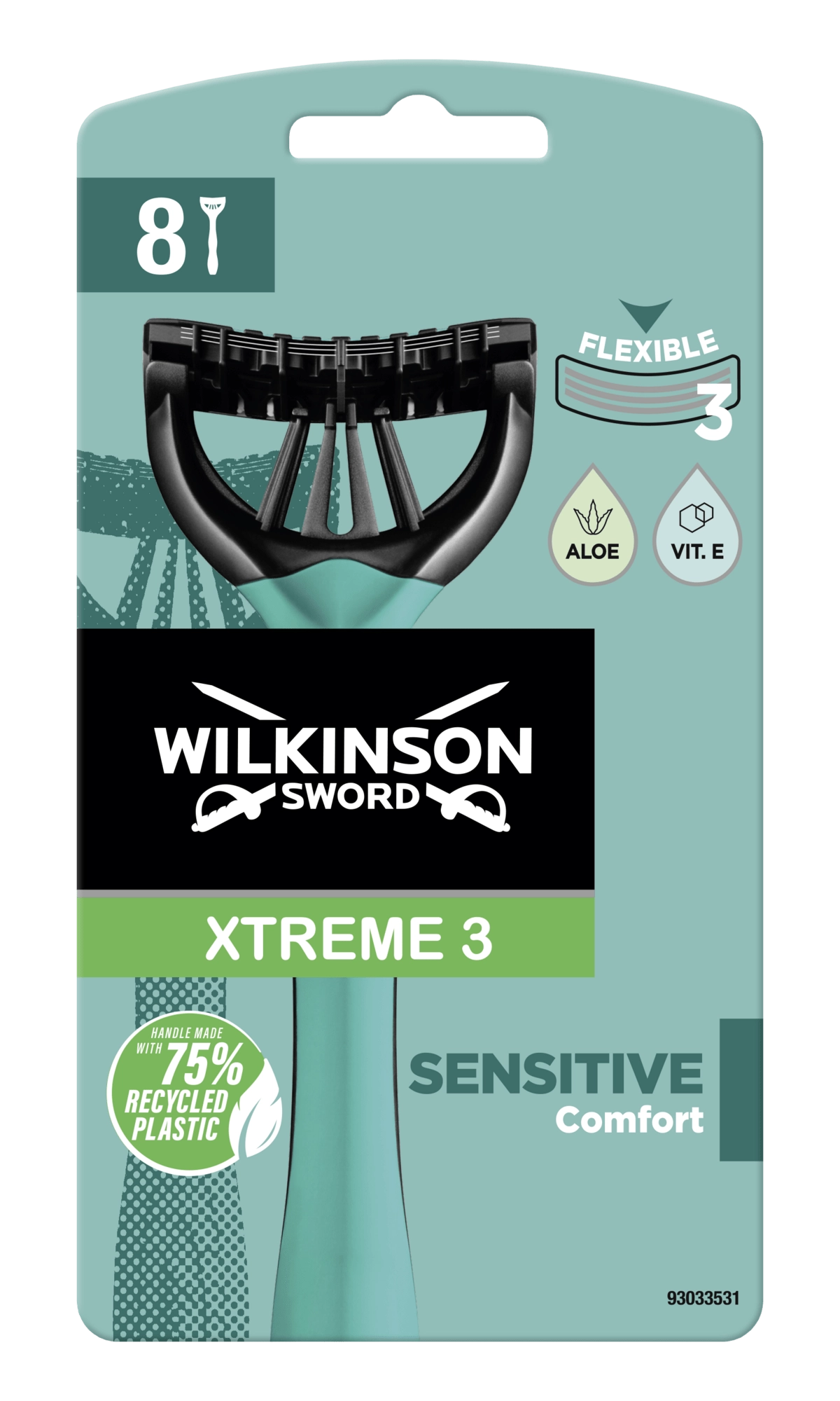 E-shop Wilkinson Sword Xtreme 3 Sensitive jednorazové holiace strojčeky 8 ks