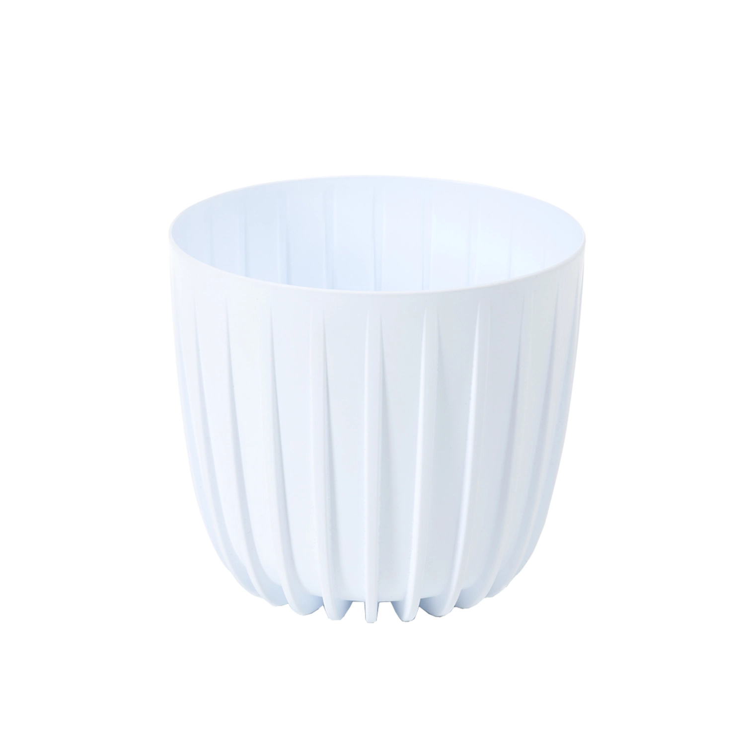 Nízky kvetináč Mira 180 biely