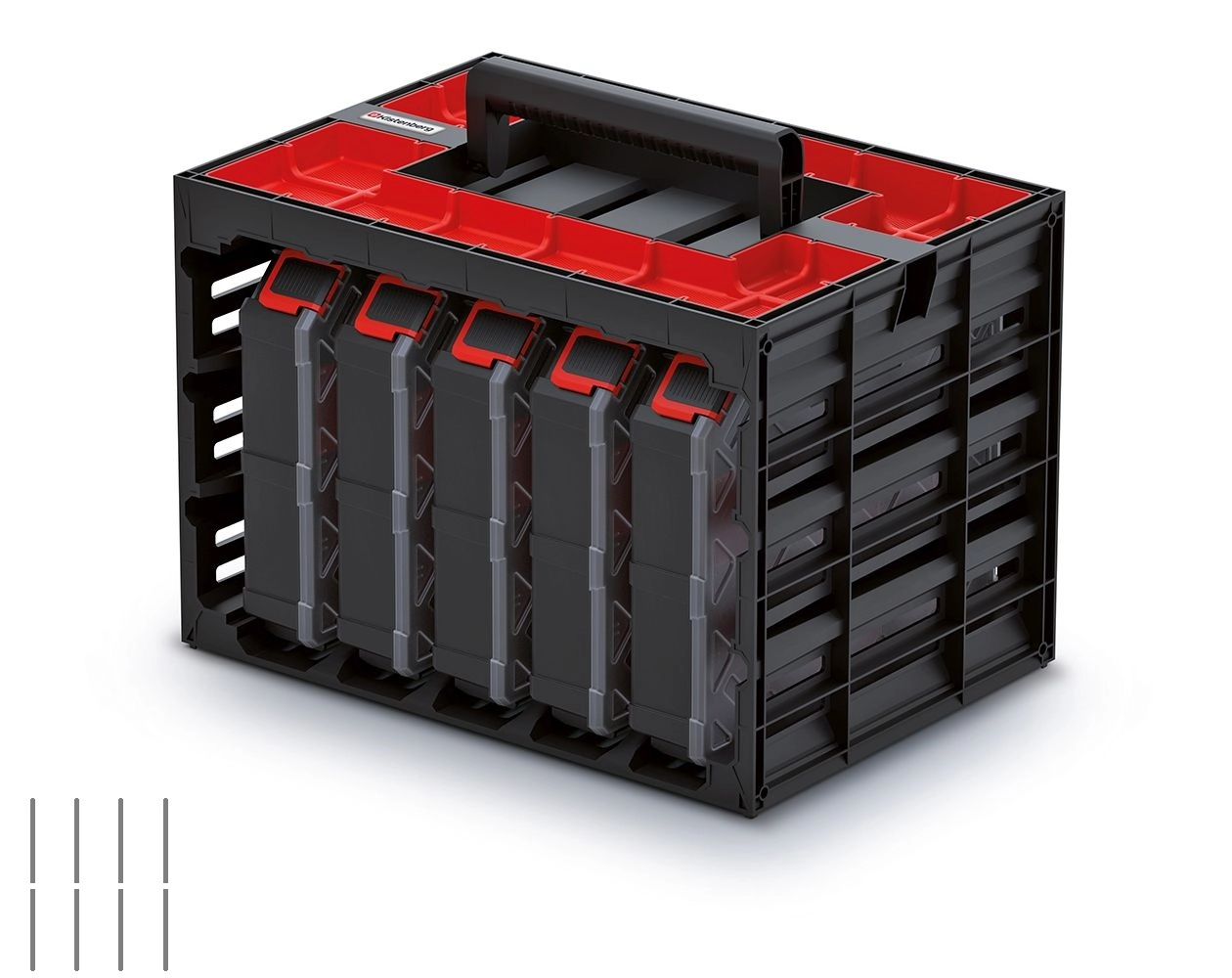 E-shop KISTENBERG skříňka TAGER CASE s 5-organizéry (přepážky), 415x290x290mm, KTC30256S