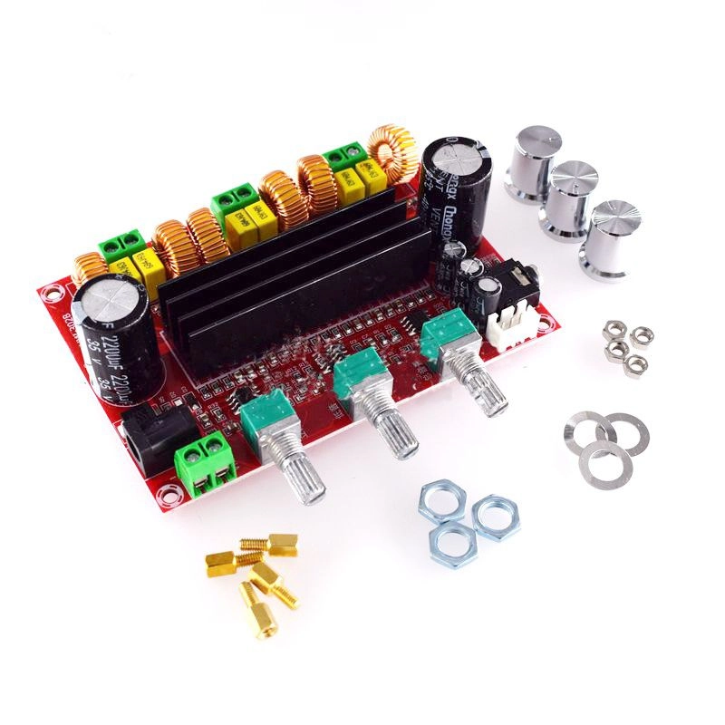 E-shop Výkonový zosilňovač 2.1 2x80W +100W (WOOFER) TPA3116D, 12V-24V TPA3116D2, Arduino