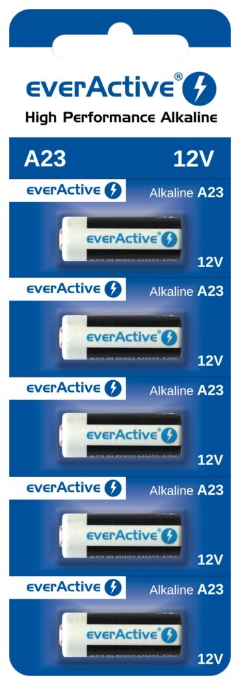 E-shop everActive 23A 12V 55 mAh 5ks 23A5BL