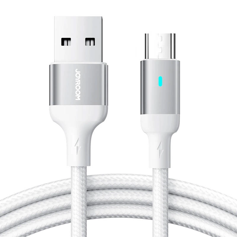 E-shop Joyroom S-UM018A10 USB na Micro USB-A, 2.4A, 1,2m, bílý