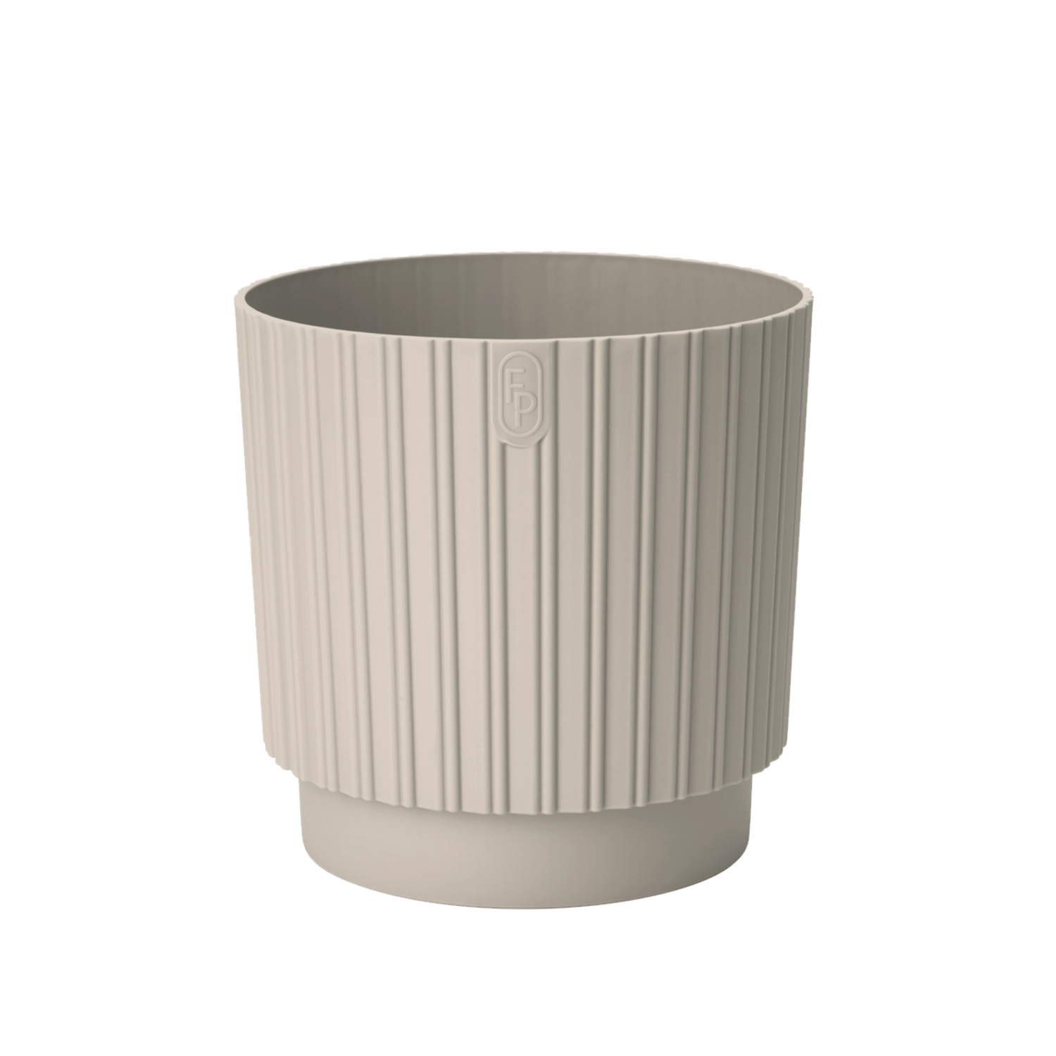 E-shop Kvetináč MIKA Cyli Petit ECO z recyklovaného plastu 14 cm mandľový