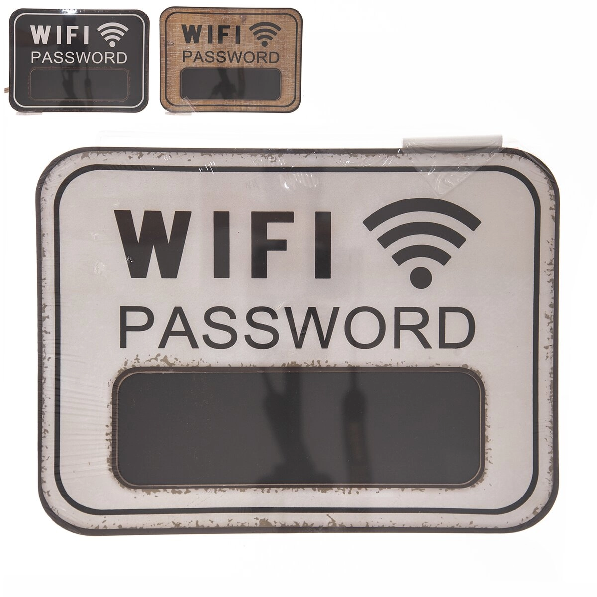 E-shop Kriedová plechová tabuľa Heslo WiFi 39 × 29 cm (3 varianty)