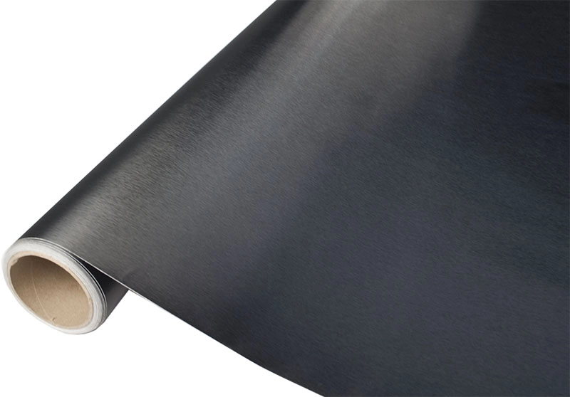 E-shop KIK KX10163 Fólia metalická kartáčovaná čierna 1,52x30 m