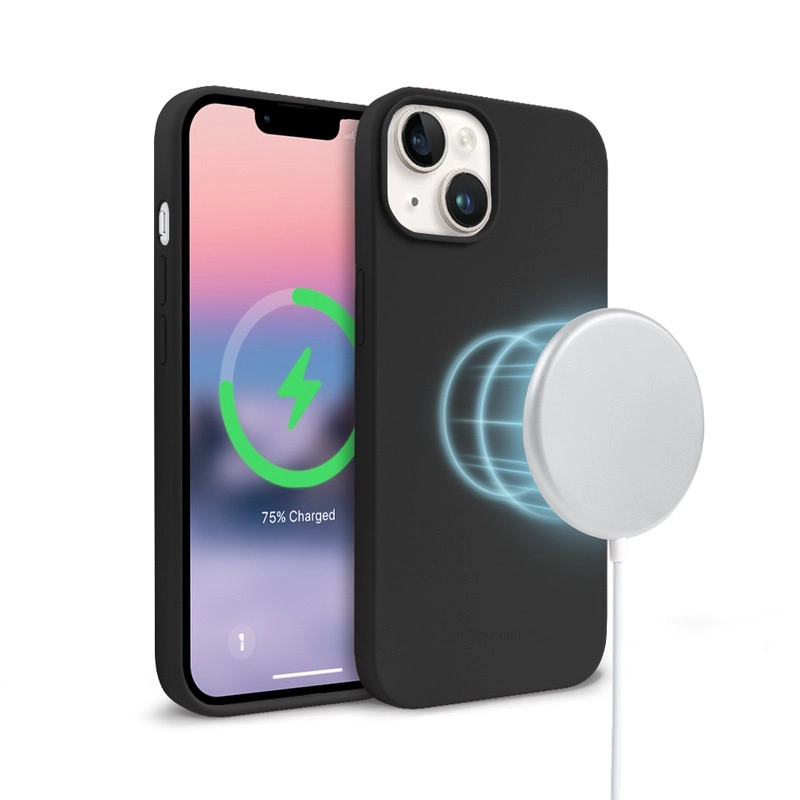 Magnetické ochranné puzdro pre iPhone 14/iPhone 13 čierne