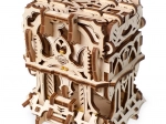 UGEARS drevená mechanická schránka na karty – 3D puzzle