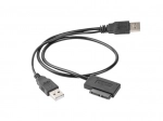 USB adaptér s napájaním na kábli -> SATA Slim SSD (13pin)