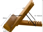 Malatec bambusový stojan na knihu, tablet aj notebook - 1 kus