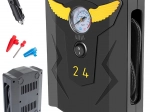 Prenosný automobilový kompresor 12 V 120 W, 150 PSI s manometrom