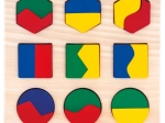 Bino drevené puzzle geometrické tvary