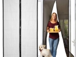 Magnetická dverná sieť proti hmyzu na suchý zips, možnosť skrátenia