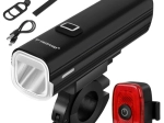Trizand LED cyklistické svetlo 1000 lm USB-C s powerbankou (predné + zadné)