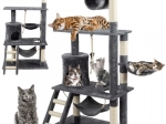 Strom pre mačky 141 cm sivý Purlov 21713