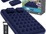 Bestway nafukovacia matrac z velúru Queen 203 × 152 cm s pumpou a vankúšmi