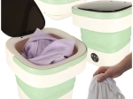 Skladacia cestovná mini práčka 12 l zelená