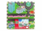 Mäkké penové puzzle mesto na podlahu 118 × 118 cm