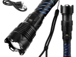 Taktická LED baterka 1500 lm TRIZAND, USB‑C, zoom, vodeodolná