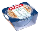 Guľatá zapekacia misa s vekom 3 l PYREX sklo
