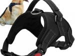 Bezuťahovacie psie postroje M, čierne