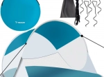 Samorozkladací plážový stan POP-UP TRIZAND 190 × 120 × 90 cm s moskytiérou