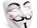 Maska Guy Fawkes ANONYMOUS V AKO VENDETA, biela