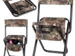 Skladacie rybárske kreslo s operadlom a cestovnou taškou
