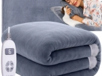 Elektrická vyhrievaná deka 180 × 130 cm sivá RUHHY