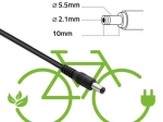 Nabíjačka pre elektrobicykle 36 V (42 V, 2 A) s konektorom 5,5 × 2,1 mm