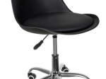 Čierna otočná kancelárska stolička