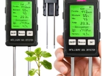 Digitálny merač pôdy 6v1 s LCD – vlhkosť, pH, teplota, svetlo a úrodnosť