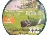 Záhradná hadica 30 m, 1/2", 3-vrstvová, pružná a odolná gumová