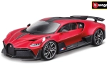 Model auta Bugatti Divo v mierke 1:18, metalická červená
