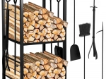 Stojan na palivové drevo s príslušenstvom