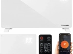 Sklenený elektrický radiátor KAMINER Zelva 2500 W s Wi‑Fi a diaľkovým ovládaním