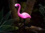 Solárna záhradná LED lampa v tvare plameniaka 53 cm