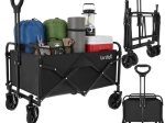Skladací záhradný transportný vozík Gardlov 90 l / 100 kg
