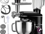 Kuchynský robot planetárny 3v1 RUHHY s mixérom a mlynčekom na mäso, 6,2 l, 1500 W