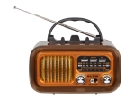 prenosné retro rádio AM/FM so solárnym nabíjaním a Bluetooth