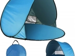 Samorozkladací plážový pop-up stan s UV ochranou, modrý